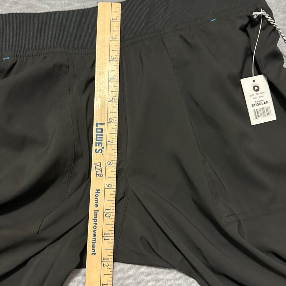 Koi Basics Caroline Womens 5-Pocket Stretch Scrub Pants Size M Black Lightweight - Picture 12 of 16
